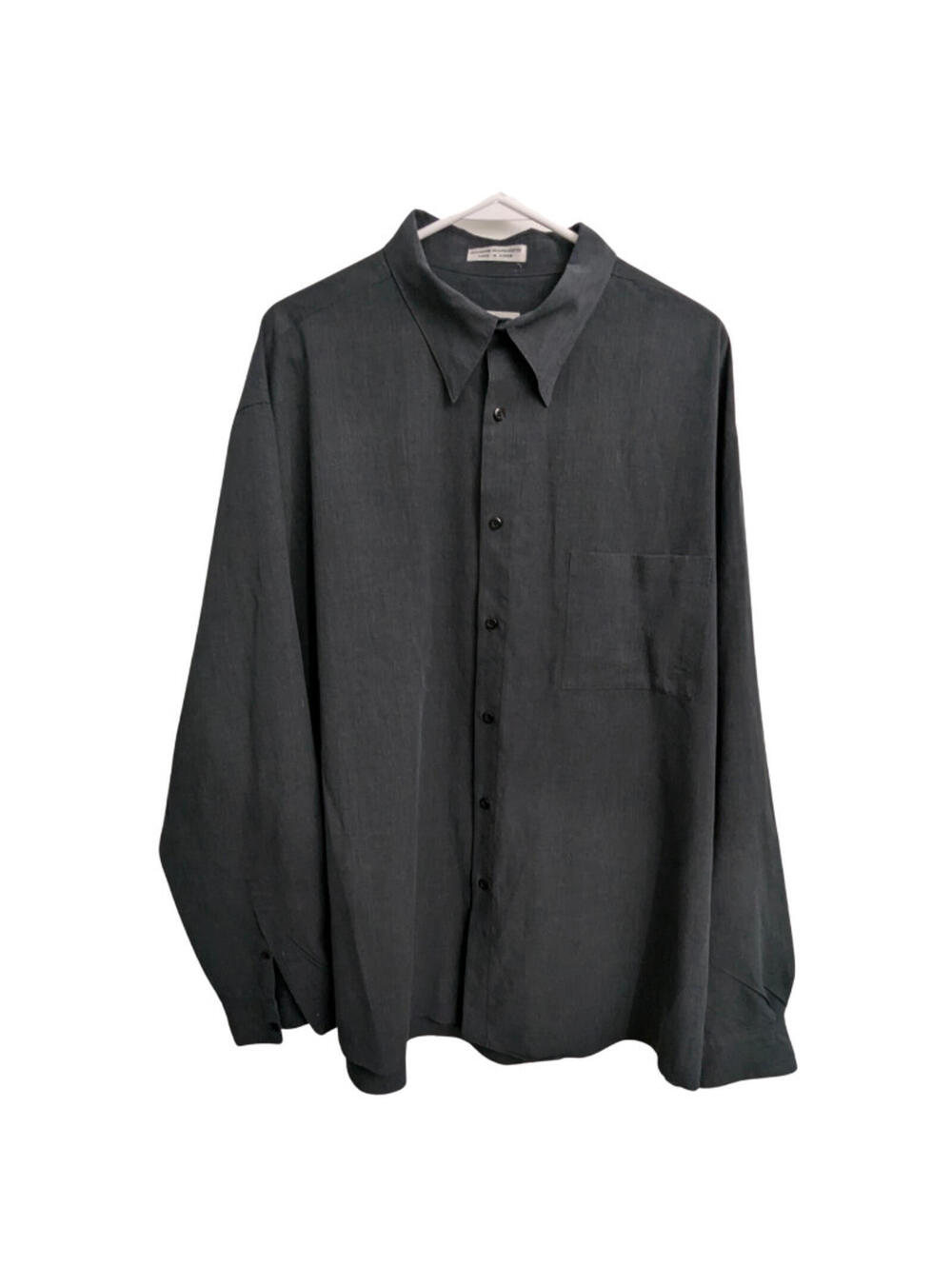 Alfani Button Down Shirt Dark Gray Men's Dress Shirt XXL